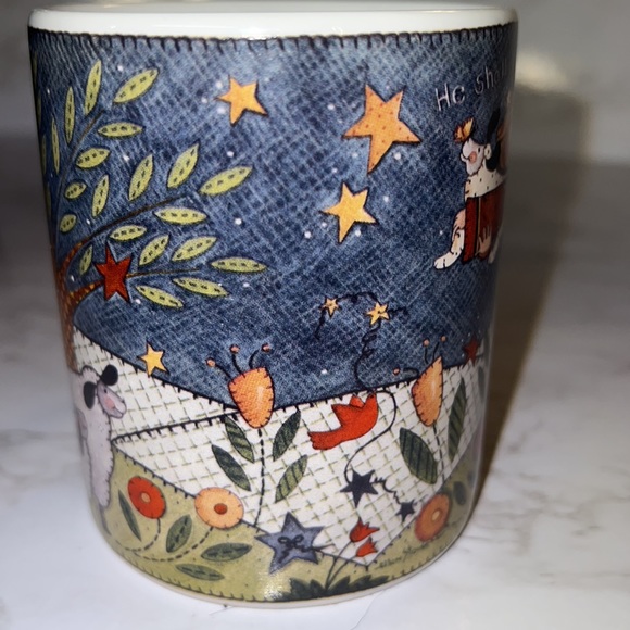 Angels Charge, beautiful coffee cup from an original painting. W/ Sheep & Angels - Picture 3 of 10